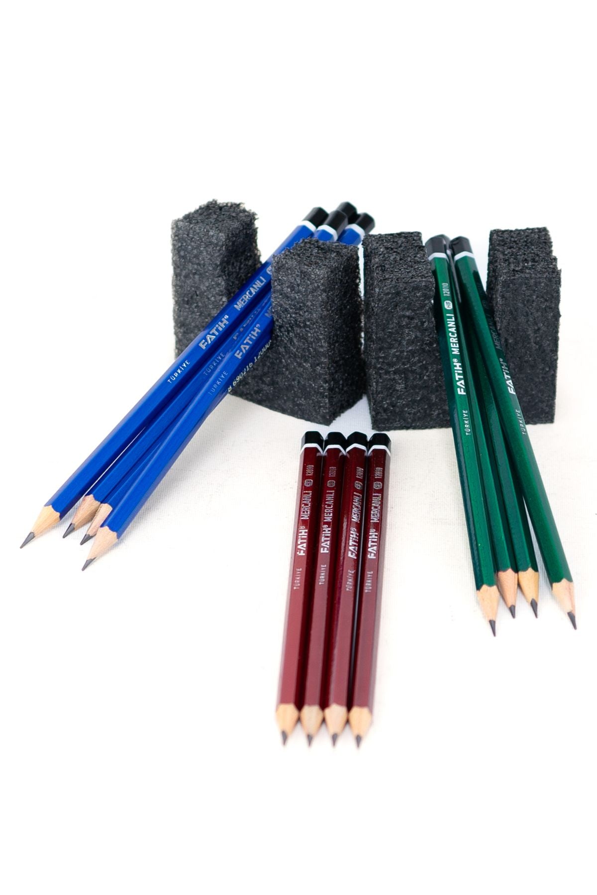 Kırtasiye Fatih Mercanlı Kurşun Kalem HB Yumuşak Uçlu Ergonomik Tasarım Dayanıklı 12'li Set